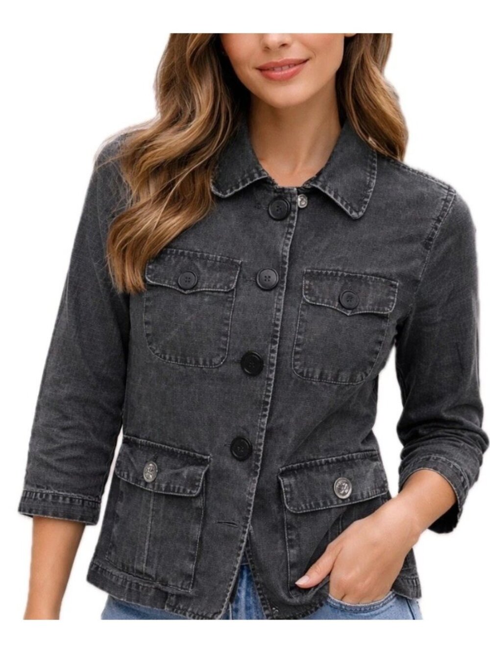 Marc Jacobs Women’s Utility Black Denim Jacket XS